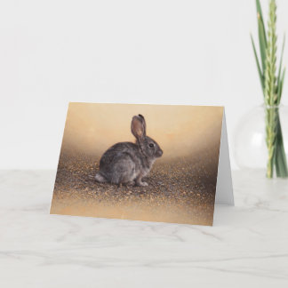 Bunny Blank Card by Andrew Denman