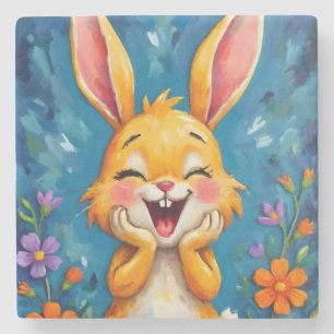 Bunny Bliss Stone Coaster