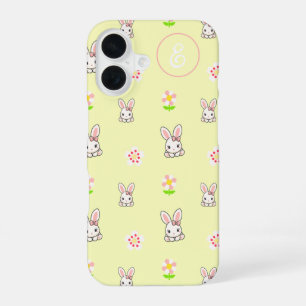Bunny Bloom Delight iPhone 16 Case