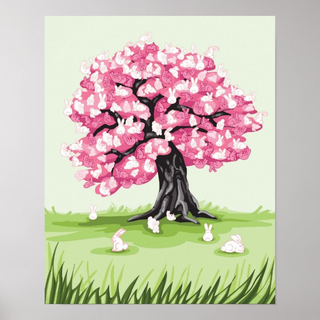 Bunny Blossom Tree poster (Front)