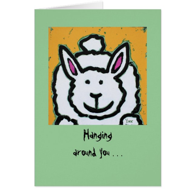 bunny blushing cards (Front)