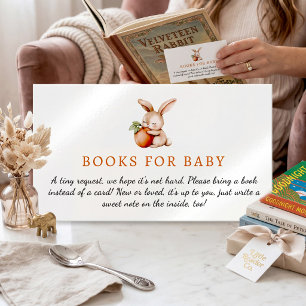 Bunny Books For Baby Shower Enclosure Card