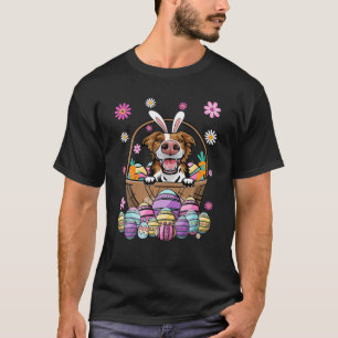 Bunny Border Collie Dog Happy Easter Day Lover Egg T-Shirt