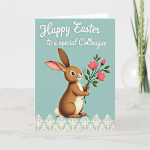 Bunny Bouquet Celebration Card