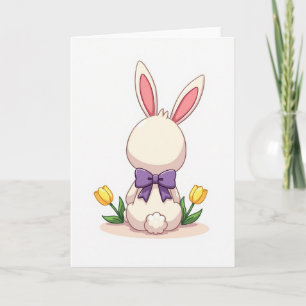 Bunny Bow Springtime Card
