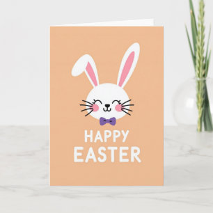 Bunny Bow Tie Easter Card