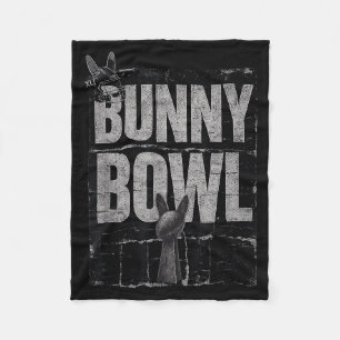 Bunny Bowl Funny Halftime Show 2026  Fleece Blanket