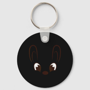 Bunny Boy Face Rabbit Halloween Costume Easter Key Ring