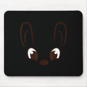 Bunny Boy Face Rabbit Halloween Costume Easter Mouse Pad