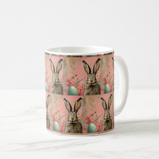 Bunny Breeze Bliss: Mug Symphony 🍃🐇 (Front Right)