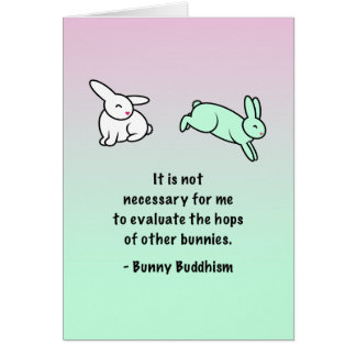 Bunny Buddhism "Hops of Other Bunnies" Card