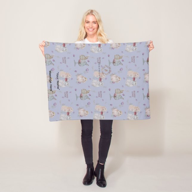 Bunny Buddies Baby Fleece Blanket (In Situ)
