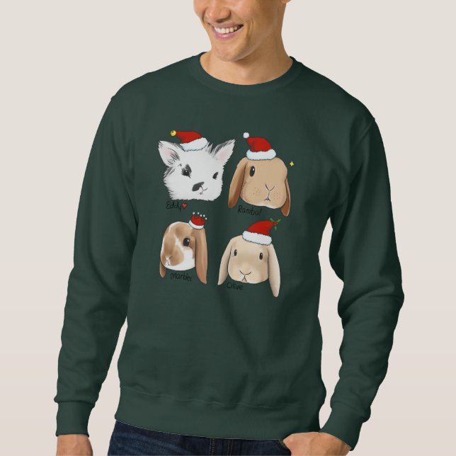 Bunny Bunch Christmas Sweater (Front)