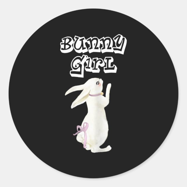 Bunny Bunnies Rabbit Pet Classic Round Sticker (Front)