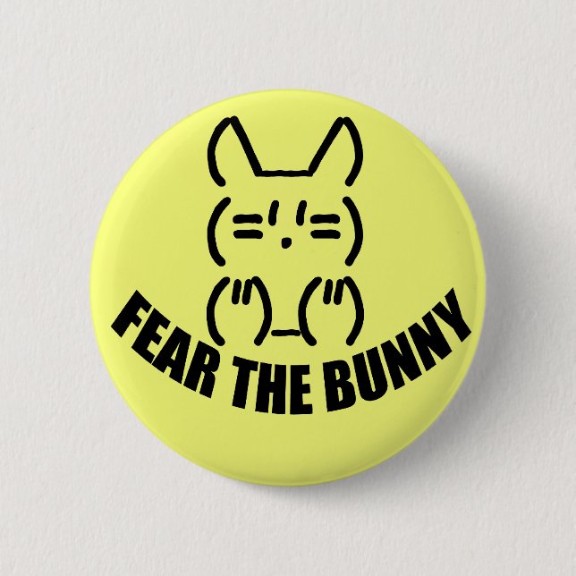Bunny Button - Yellow (Front)