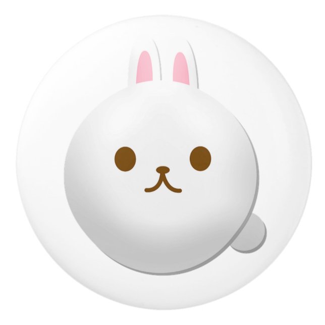 Bunny Cabinet Knob or Pull for Dresser or Cabinet (Front)