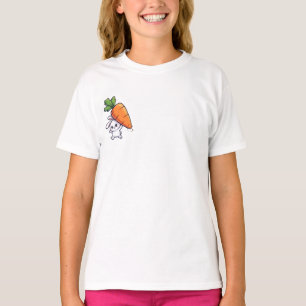 Bunny Carrying Giant Carrot Kids T-Shirt