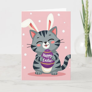 Bunny Cat Happy Day Card