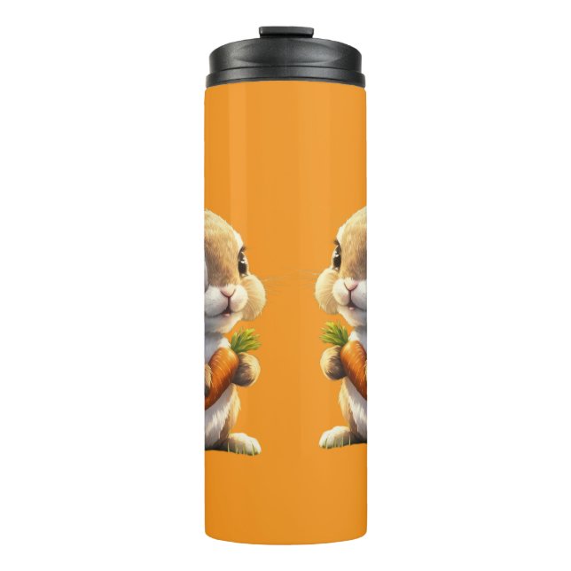 Bunny cavalcade  thermal tumbler (Front)