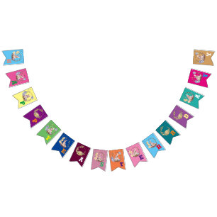 Bunny Celebrates Easter Day Bunting
