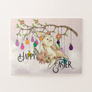 Bunny Celebrates Easter Day Jigsaw Puzzle