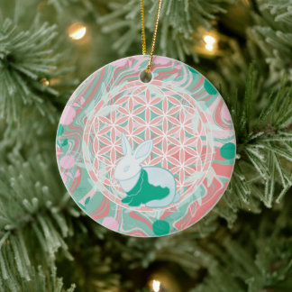 Bunny Ceramic Tree Decoration