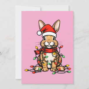 Bunny Christmas Holiday Card