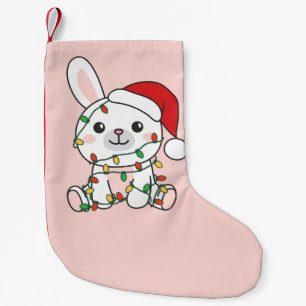 Bunny Christmas Winter Animals Holiday Bunnies Small Christmas Stocking