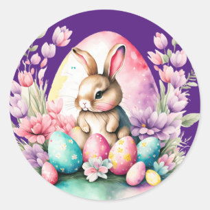 Bunny  classic round sticker