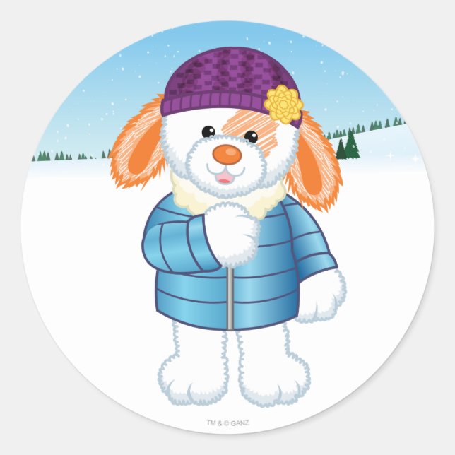 Bunny Classic Round Sticker (Front)