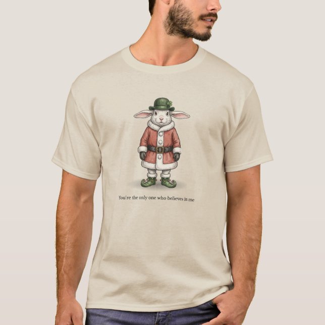Bunny Claus - Mythical Dreamer Shirt Funny Rabbit (Front)