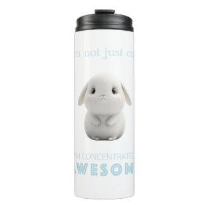 Bunny Concentrated Awesome Cute Adorable Funny Thermal Tumbler