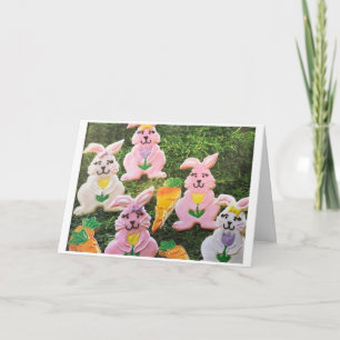 BUNNY COOKIES UNITE FOR YOU ***HAPPY EASTER*** HOLIDAY CARD