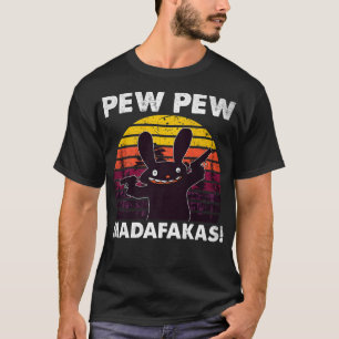 Bunny Crazy Rabbit Pew Pew Madafakas Premium  T-Shirt