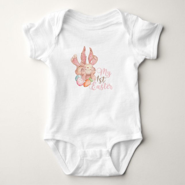Bunny Crew 1st Easter Baby Bodysuit (Front)
