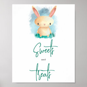 Bunny Cub Sweets and treats Poster