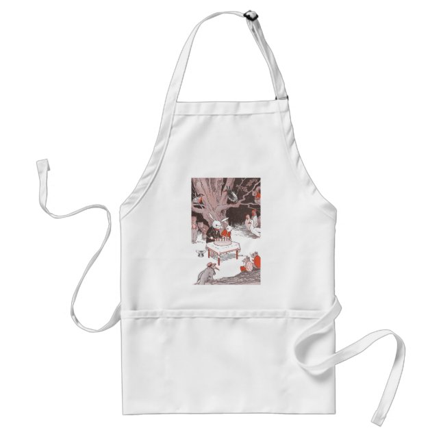 Bunny Cuts Birthday Cake Standard Apron (Front)