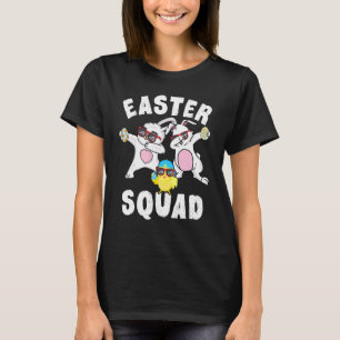 Bunny Dabbing Easter Squad Egg Chick Kids Boys Tod T-Shirt