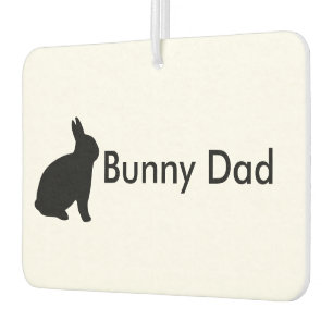Bunny Dad Customisable Car Air Freshener
