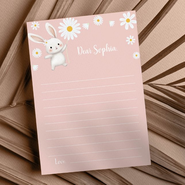 Bunny Daisy Birthday Note Time Capsule Card (Creator Uploaded)