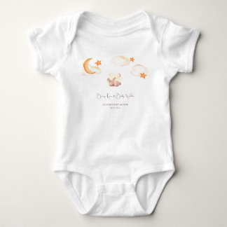 Bunny Dreams Neutral Baby Shower Bodysuit