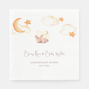 Bunny Dreams Neutral Baby Shower Napkin