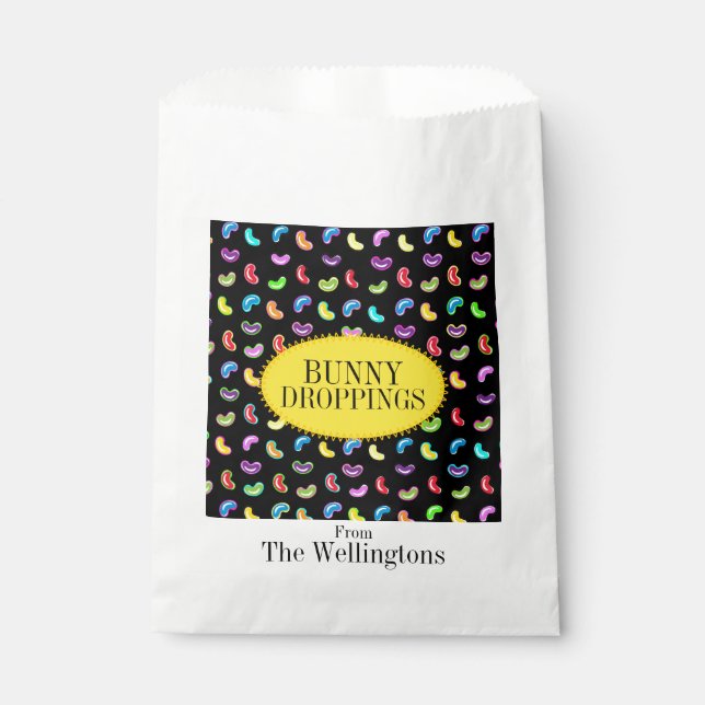 Bunny Droppings Jelly Beans Favour Bags (Front)