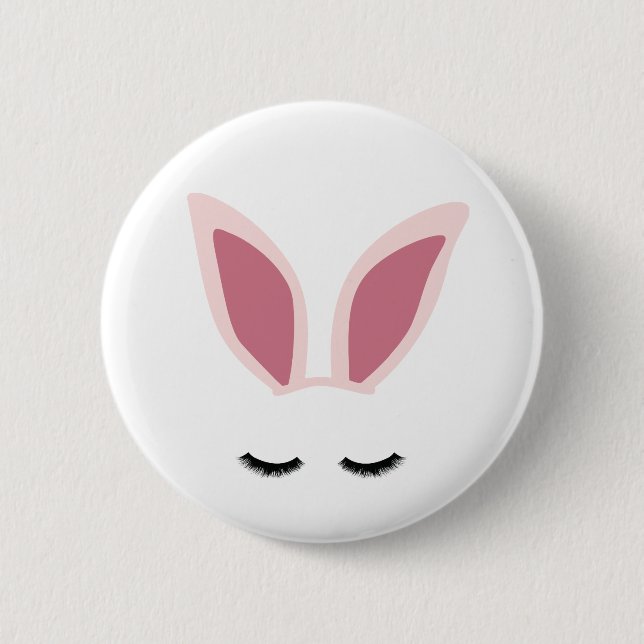 Bunny Ear Lashes Pin (Front)