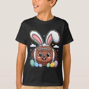 Bunny Ears American Football Fan Funny Easter Bunn T-Shirt
