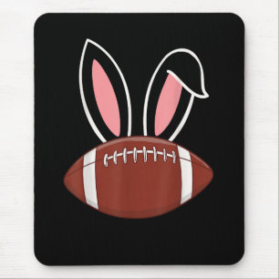 Bunny Ears American Football Mouse Pad