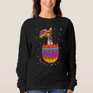 Bunny Ears Eggs Costume Cute Easter Day Graphic Bo Sweatshirt
