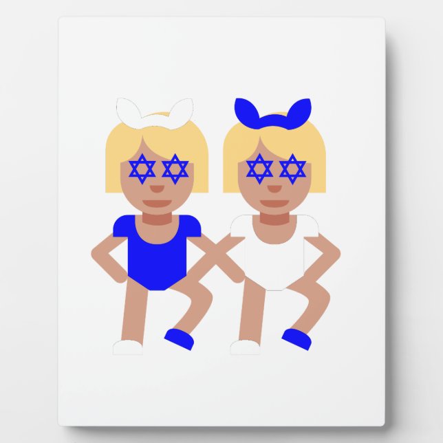 bunny ears hanukkah plaque (Front)