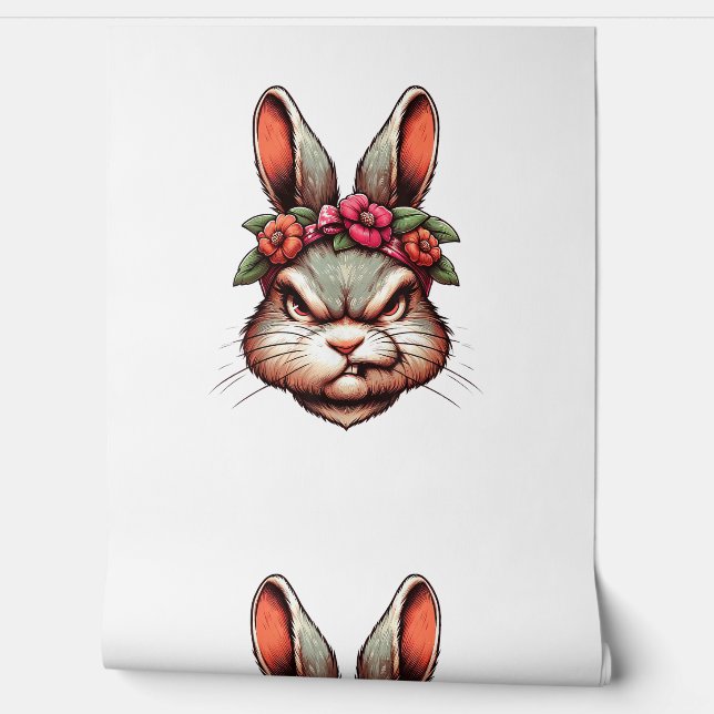 Bunny Easter, Angry Bunny, Funny Rabbit, Funny Ani Wallpaper (Unrolling)