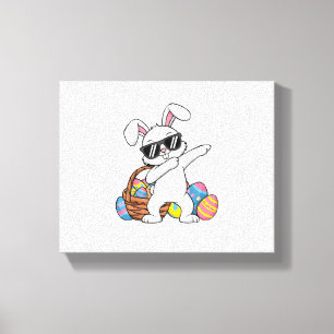Bunny Easter Boys Girls Kids Toddler Rabbit Easter Canvas Print